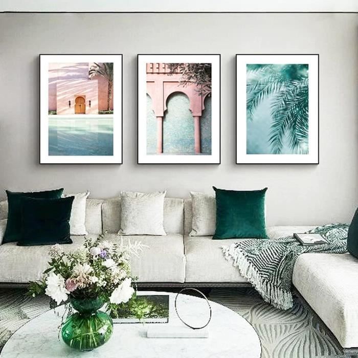 Lot De 3 Estampes Islamiques – Calligraphie Neutre, Format A3, Décoration Murale
