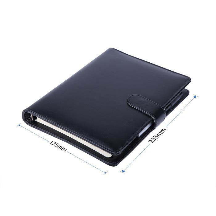 Carnet A5 Iconic Notebook - Cuir Noir - Hahnemühle