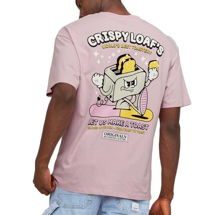 T-shirt Col Rond Homme JACK & JONES - Imprimé Bunny Head, Manches Courtes En Coton