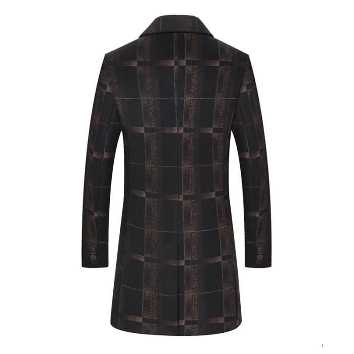 Manteau homme online long marron