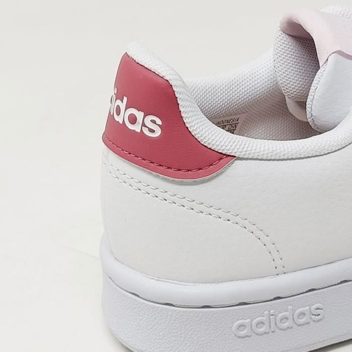 Baskets ADIDAS Advantage Blanc Femme Synthetique Lacets Blanc Cdiscount Chaussures