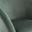 Chaise de salle à manger - Mica Decorations - Chloe - Vert foncé - Métal - Polyester - Contemporain - Design-3