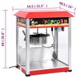 vidaXL Machine à pop-corn avec pot de cuisson en téflon 1400 W 51058-3