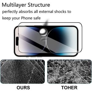 Protection Écran Verre Trempé Pour IPhone 14 - 100% Compatible - Anti-Choc Et Anti-Rayures - Neuf