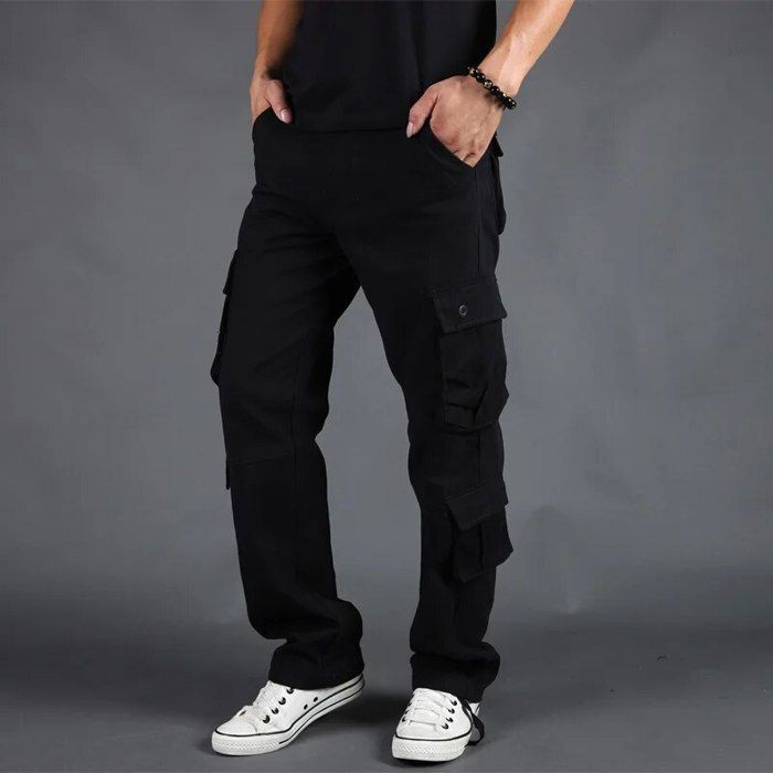 Pantalon De Jogging Homme Décontracté Uni En Coton Épais Polaire - Confort Doux Et Chaleur Idéale