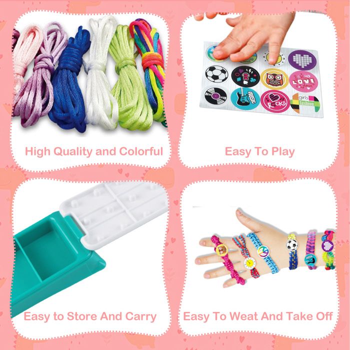 HURRISE kit de métier à tisser pour enfants Kit de Métier à Tisser