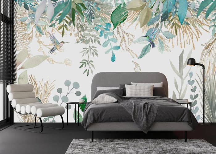 Papier Peint Panoramique Soie 350 x 256cm sur mesure taille Fresque ...