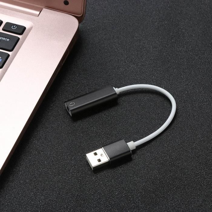 Audio USB externe carte son à 3.5mm Adaptateur Jack haut-parleur stéréo  pour PC PS3 zjt525 - Cdiscount Informatique