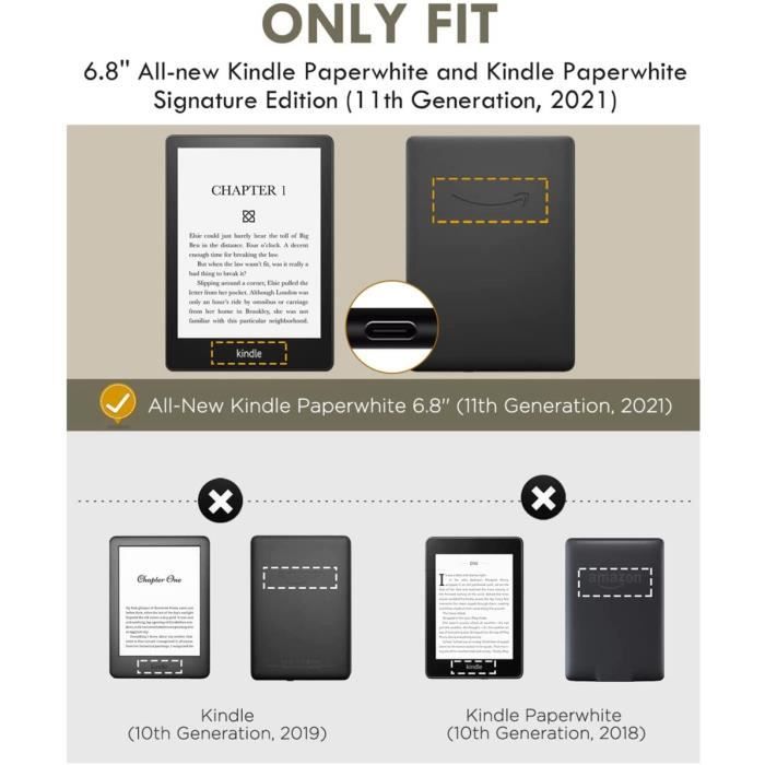 Etui kwmobile pour  Kindle Paperwhite 11. Generation 2022 - Housse de  protection