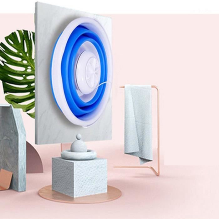 Machine à laver pliante automatique ultrasonique + turbo USB Jack dortoir étudiant Machine à