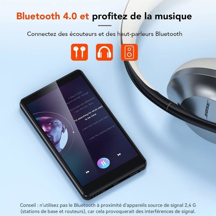 Lecteur Mp4 Avec Bluetooth Et Wifi, Lecteur Mp3 Mp4 À Écran Tactile