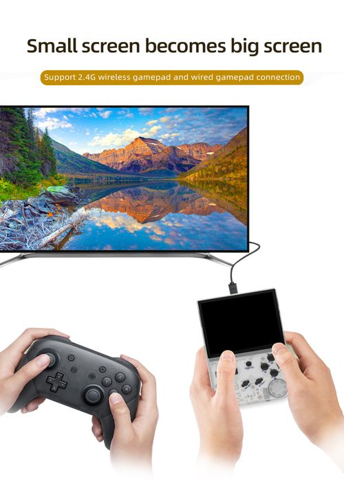 Anbernic RG35XX Console de jeu portable rétro gaming écran IPS 3,5 pouces Carte TF 64 Go 600 jeux, sortie HDMI et TV Anbernic RG35XX Console de jeu portable rétro gaming écran IPS 3,5 pouces Carte TF 64 Go 600 jeux, sortie HDMI et TV
