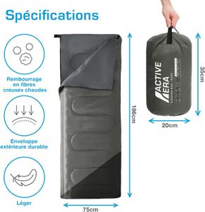 WILSA sac de couchage ULTRALITE DOWN 150 GAUCHE (noir) WILSA WI 114000