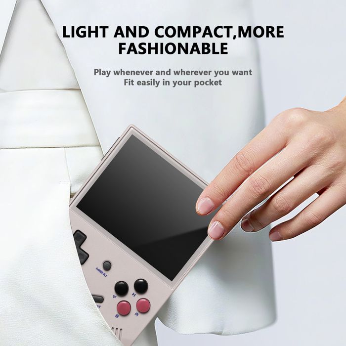 RG52 MINI Console de jeu rétro, carte TF 64 Go intégrée, prend en charge plus de 23 jeux émulateurs grand public et plus de 15 000 jeux classiques, lecteur vidéo écran 4K