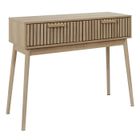 ALTOBUY PAJAN - Console 2 Tiroirs Effet Bois avec Tasseaux