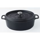 INVICTA Cocotte ovale - Ø 27 cm - Noir - Tous feux dont induction