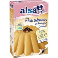 LOT DE 5 - ALSA - Préparation Flan Entremets Caramel - boite de 180 g