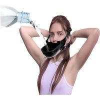 Bouche de femme gag extrême femme Noir Sling Bondage pipi entonnoir couverture sports aquatiques toilettes sexy cravate Bâillons96