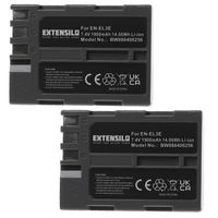 EXTENSILO 2x Batteries compatible avec Nikon D50, D100, D100 SLR, D200, D300, D300s, D70, D700 appareil photo, reflex numérique