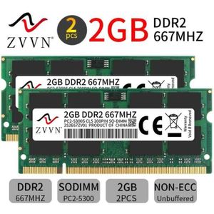 DDR2 667MHz PC2-5300 PC2-5400 DDR2 667 QUMOX 4Go 240 PIN 2x2Go DIMM Mémoire pour Ordinateur de Bureau 