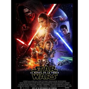 Poster en Métal Displate Monté sur Aimant Star Wars The Force