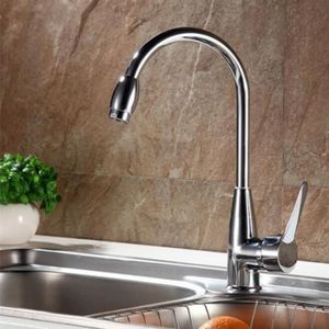AiHom 360 /° Robinet de Cuisine pivotant noir pour /éviers simples et doubles Robinet de cuisine pivotant chrom/é Noyau en laiton M/élangeur d/évier haute pression