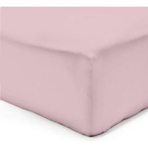 DRAP HOUSSE Drap housse 160X200 CM couleur ROSE gamme SERENA 100% COTON