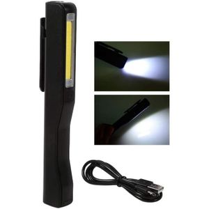 Chou 1pc Mini Lampe De Poche Étanche Et Porte-clé Petite Lampe Torche USB Rechargeable 