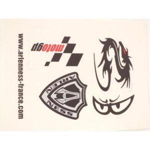 STICKERS - STRASS Autocollant stickers logo Arlen Ness dragon moto g
