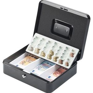Boite pour monnaie caisse monnayeur avec 2 clefs pour euro pièce billet 30 cm 14 