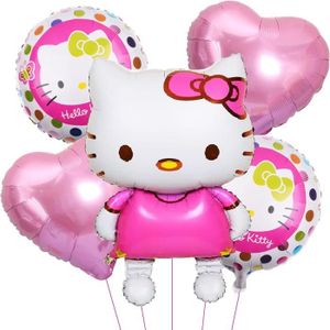 BALLON DÉCORATIF  Ballons de baudruche - Hello Kitty - 5 pièces - Fo