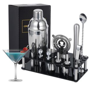 SHAKER - SET COCKTAIL  17PCS Cocktail Shaker Mélangeur Outil 750ML, Kit C