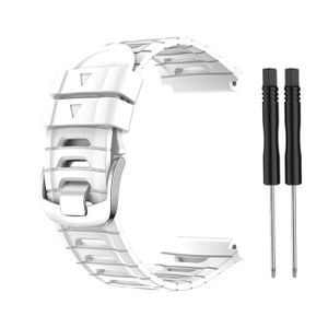 ViCRiOR Bracelet compatible avec Garmin Forerunner 35, bracelet de rechange  en maille tissée en acier inoxydable pour Garmin Forerunner 35, noir