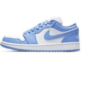 Jordan 1 top basse bleu