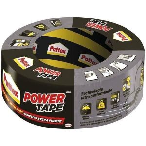 COLLE - PATE FIXATION PATTEX Adhésif Power tape - Etui 50m x 50mm - Gris
