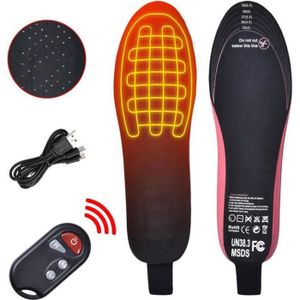 ZHODADA Semelles Chauffantes USB Rechargeables – Télécommande Sans Fil, Batterie 2100 MAh, 3 Températures, Taille Ajustable