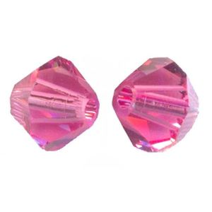 20 Perles Toupies 4mm en cristal Swarovski CRYSTAL SILVER SHADE