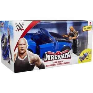 FIGURINE - PERSONNAGE WWE Wreeking Véhicule Slam Mobile et figurine arti