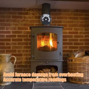 Thermomètre magnétique pour cheminée, poêle à bois, cheminée, cheminée,  conduit de chaleur, mesure de la température du four, poêle, tuyau de  cheminée