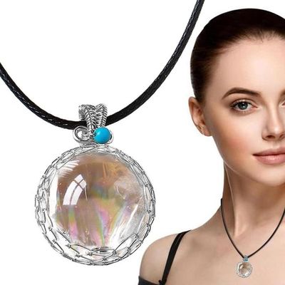Collier Quartz Energy Stone Collier en Pierre Naturelle a enroulement de Fil retro Collier en Pierre Naturelle translucide Fission Achat Vente sautoir et collier Collier Quartz Energy Stone