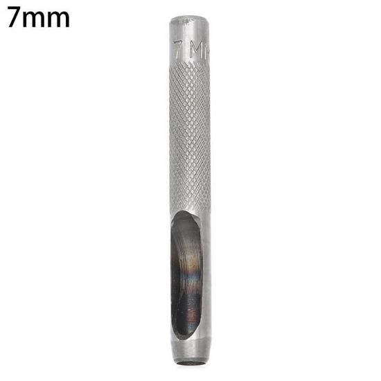 Poinçon Creux Rond 6mm Pour Cuir, Caoutchouc, Papier - En Acier Au Carbone Pour Perceuse électrique - Longueur 74mm - 13