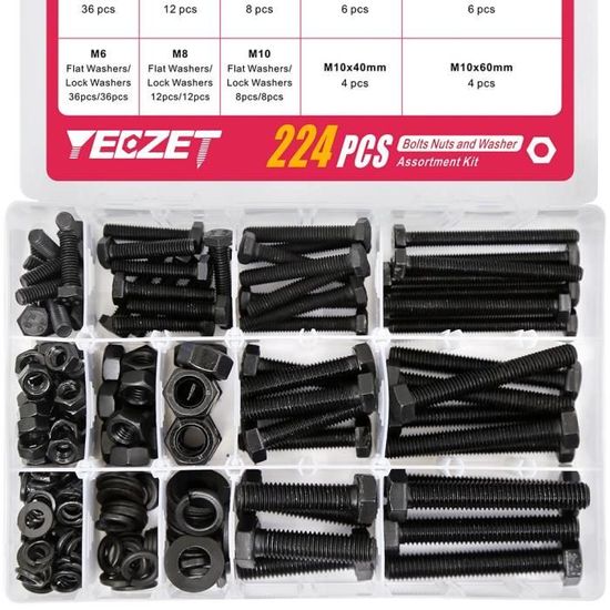 20 écrous Hexagonaux Plastique Noir Pour BMW Mini – Compatible X1 X3 X5 X6 Z4 | Réf. OE 07147169847