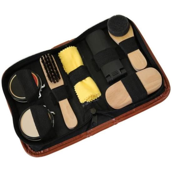 Cirage Noir Chaussure Cuir Kit D'entretien Chaussures Cuir - Cirage