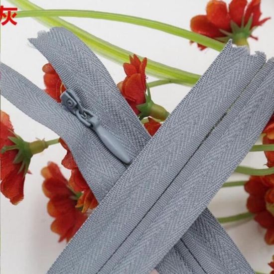 Fermeture éclair Divisible #20 – 213 Cm De Long – Gris – Pour Manteaux, Tentes, Sacs De Couchage – Plastique Et Métal