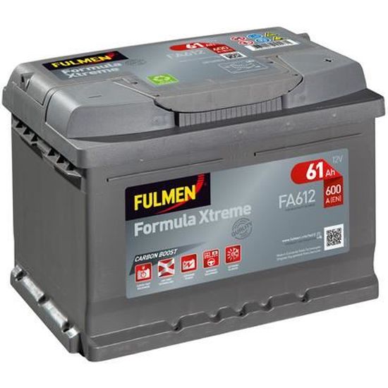 FULMEN Batterie FULMEN Formula XTREME FA612 12v 60AH 600A pas cher 