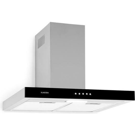 Klarstein Darya Hotte Murale Aspirante 60 Cm 310 M H Classe A Inox Argent Cdiscount Electromenager