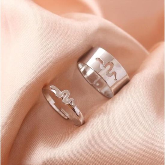 Ensemble De 7 Bagues Bohèmes Empilables Avec Manchette En Argent