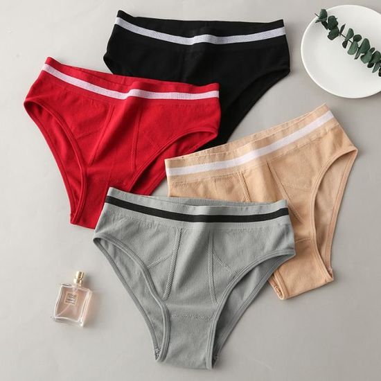 Culottes Coton Pour Femme Culotte Post Accouchement Slip Anti Fuite Urinaire Lavable Tanga Menstruelle Grande Taille Gainante Ventre Plat E Flux Tres Abondant Amincissante De Regle Panty