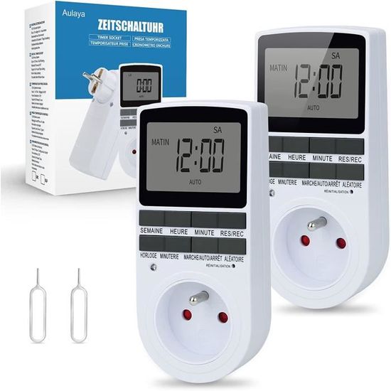Programmateur Électronique Hebdomadaire 9 programmes Programmateur Électronique Hebdomadaire 9 programmes