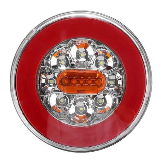 Feu Arrière Séquentiel LED Pour Camion 12V - Clignotant Rouge Et Ambre Avec 5 Modes, Barre Lumineuse Flexible